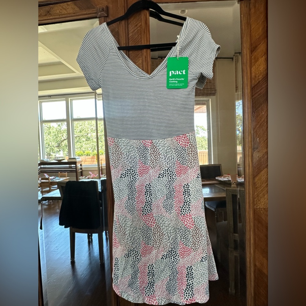 Pact Organic Fit & Flare Mini Dress